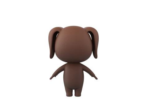 Character194 Dachshund Dog 3D Model