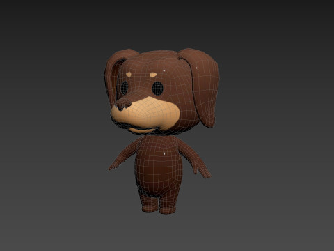 Character194 Dachshund Dog Modelo 3D