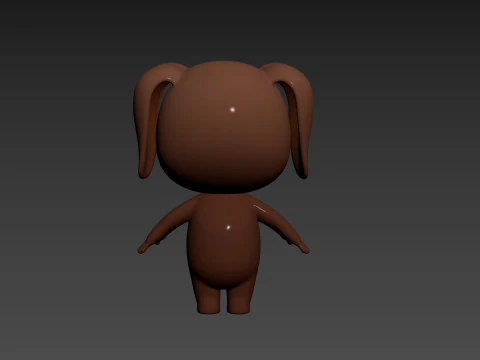 Character194 Dachshund Dog 3D Model