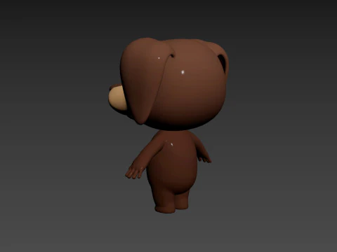 Character194 Dachshund Dog 3D Model