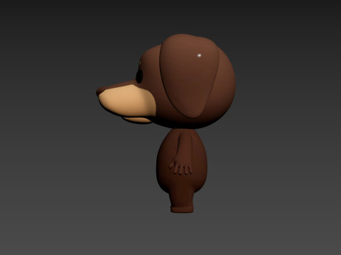 Character194 Dachshund Dog Modelo 3D
