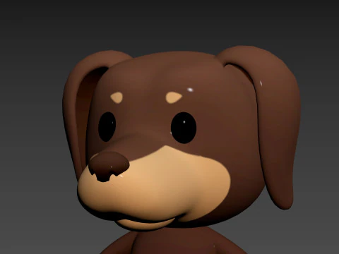 Character194 Dachshund Dog 3D Model