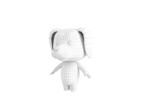 Character194 Dachshund Dog 3D Model