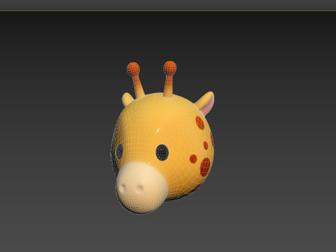 Prop162 Giraffe Head 3Dモデル