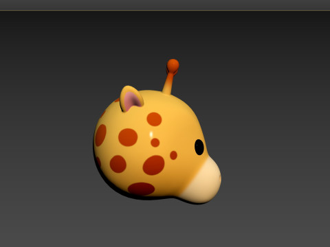 Prop162 Giraffe Head 3Dモデル