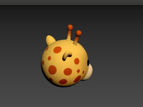 Prop162 Giraffe Head 3Dモデル