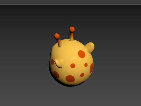 Prop162 Giraffe Head 3Dモデル