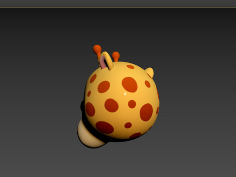 Prop162 Giraffe Head 3Dモデル