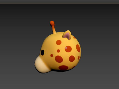 Prop162 Giraffe Head 3Dモデル