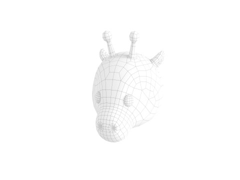 Prop162 Giraffe Head 3Dモデル