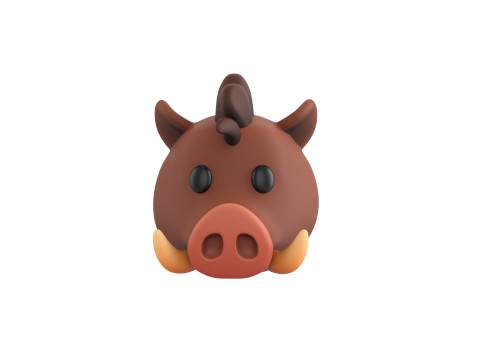 Prop163 Boar Head 3D 모델
