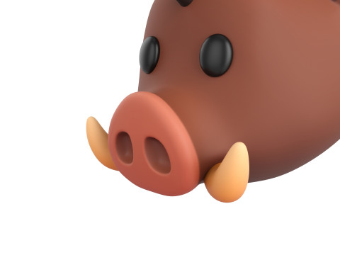 Prop163 Boar Head 3D 모델