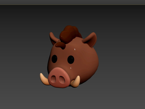 Prop163 Boar Head 3D 모델