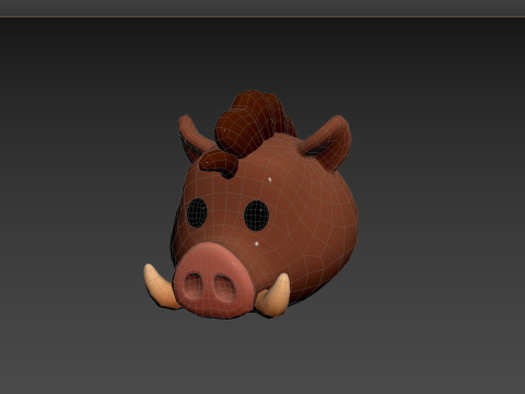Prop163 Boar Head 3D 모델