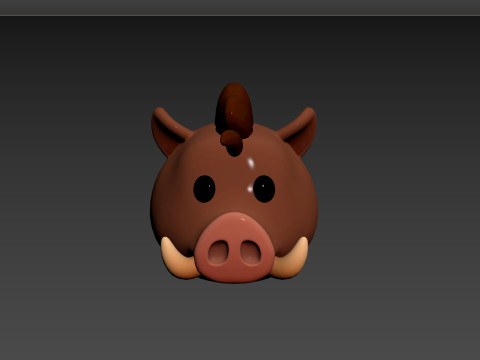 Prop163 Boar Head 3D 모델
