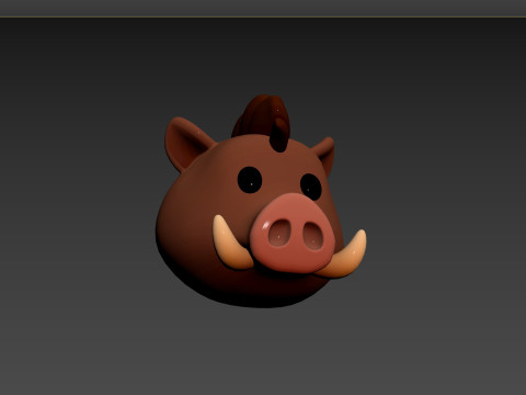 Prop163 Boar Head 3D 모델