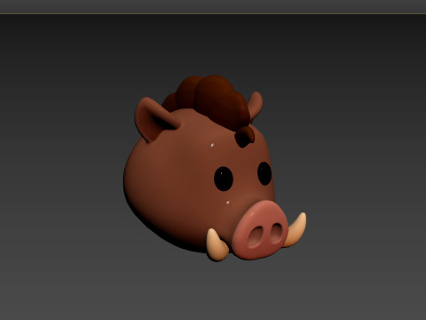 Prop163 Boar Head 3D 모델