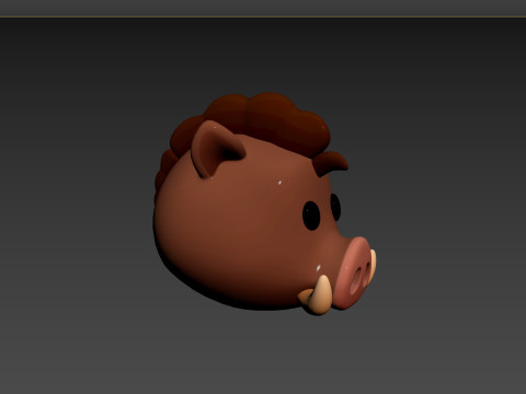 Prop163 Boar Head 3D 모델