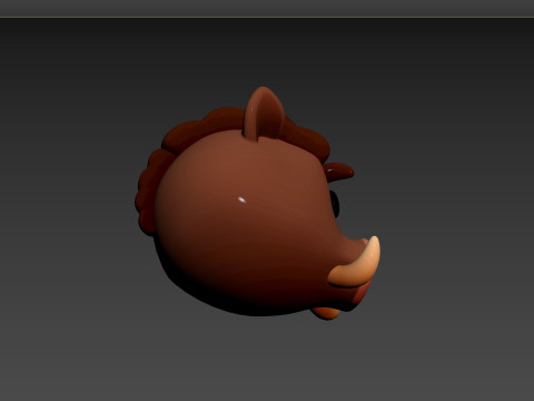 Prop163 Boar Head 3D 모델