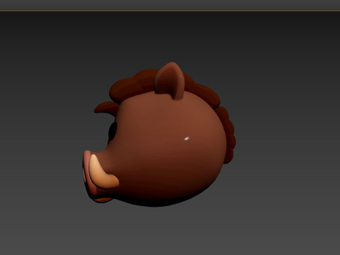 Prop163 Boar Head 3D 모델