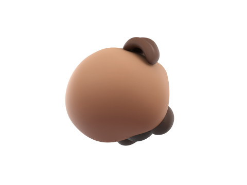 Prop164 Pug Head 3D-Modell