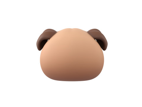 Prop164 Pug Head 3D-Modell