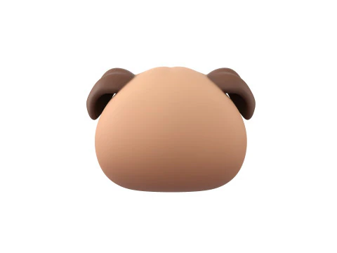 Prop164 Pug Head 3D Model