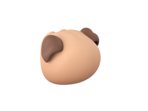 Prop164 Pug Head 3D-Modell