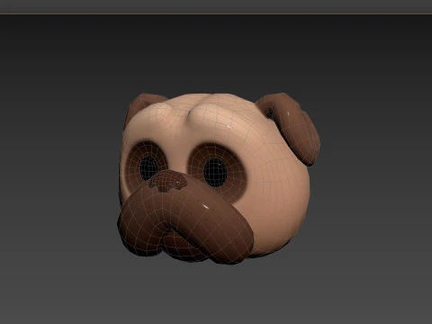 Prop164 Pug Head 3D Model