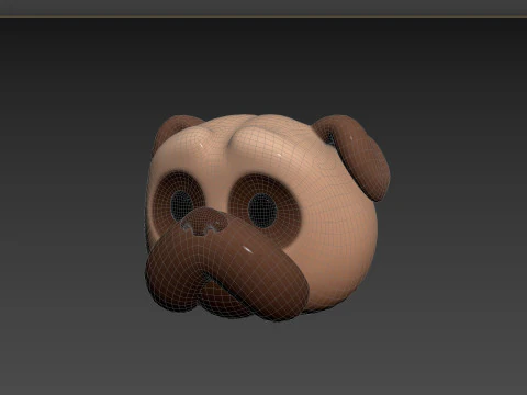 Prop164 Pug Head 3D Model