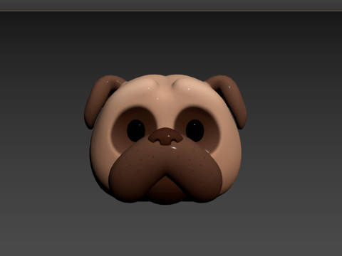 Prop164 Pug Head 3D-Modell