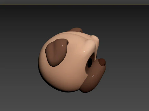 Prop164 Pug Head 3D Model