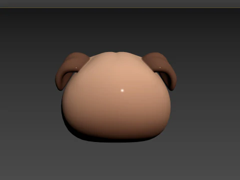 Prop164 Pug Head 3D Model
