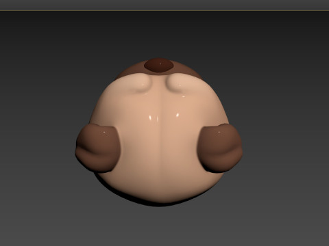 Prop164 Pug Head 3D-Modell