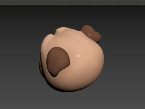Prop164 Pug Head 3D Model