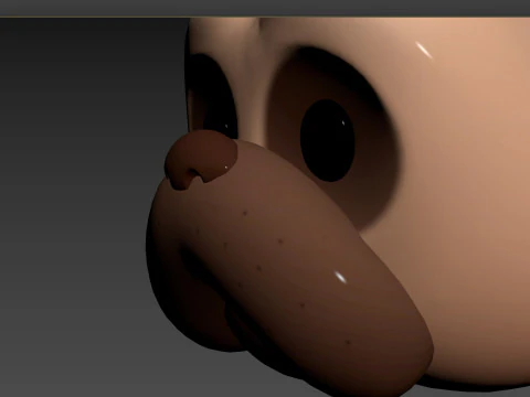 Prop164 Pug Head 3D Model