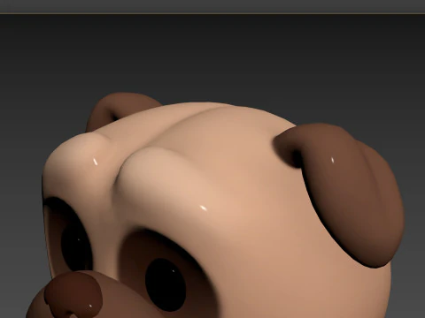 Prop164 Pug Head 3D Model