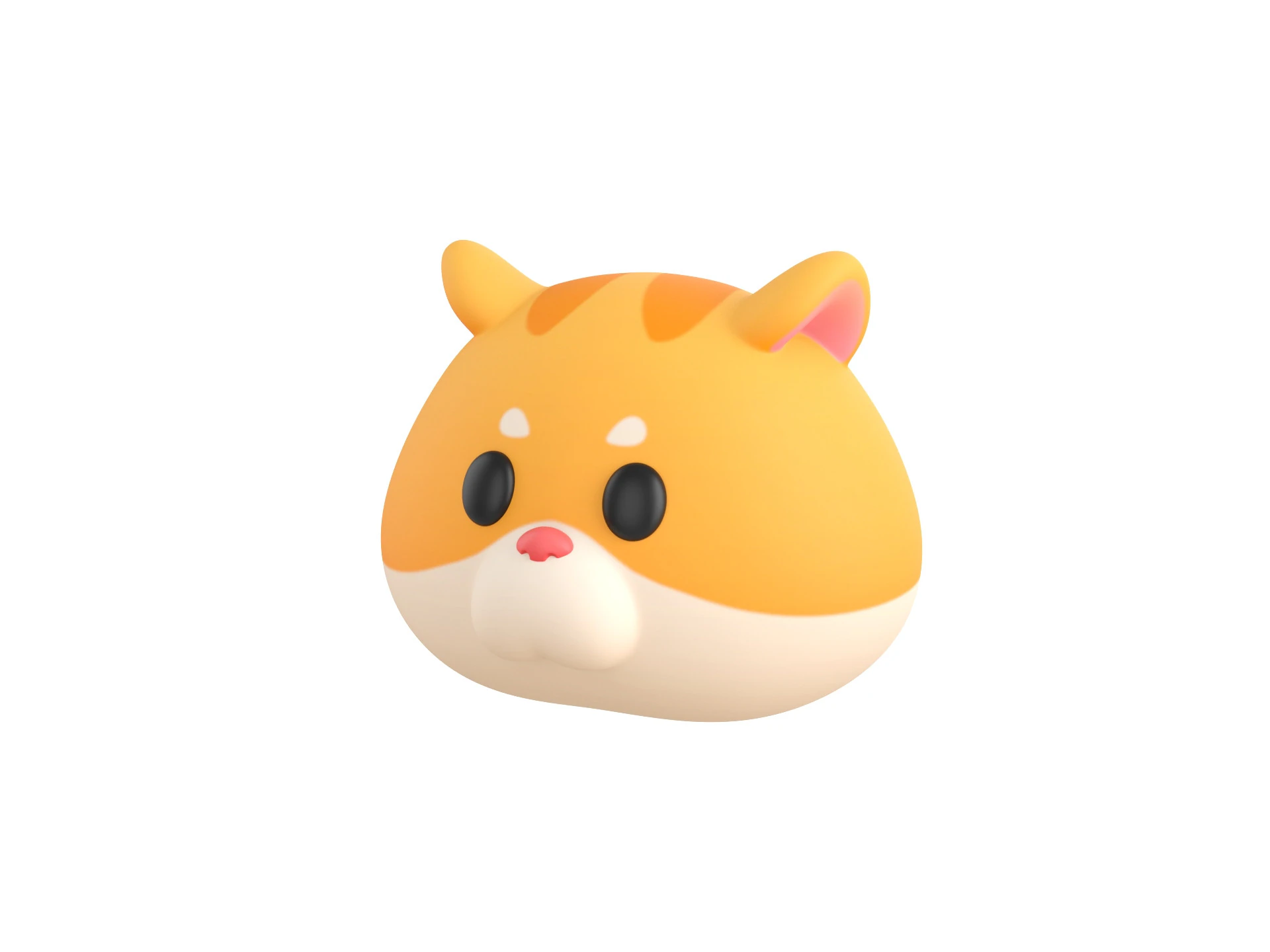 Prop165 Hamster Head 3D Model .c4d .max .obj .3ds .fbx .stl .blend 
