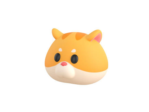 Prop165 Hamster Head Modello 3D