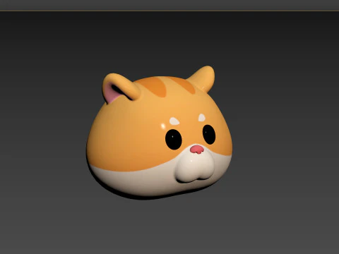 Prop165 Hamster Head 3D Model