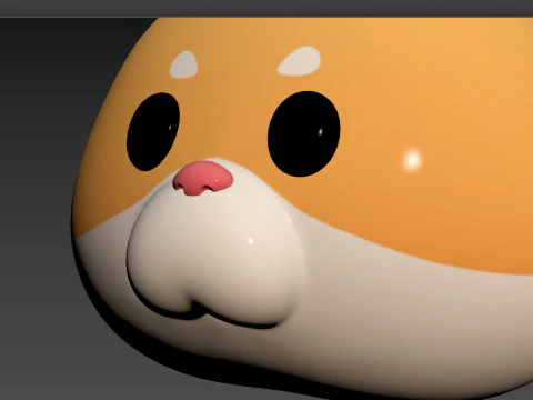 Prop165 Hamster Head 3D Model
