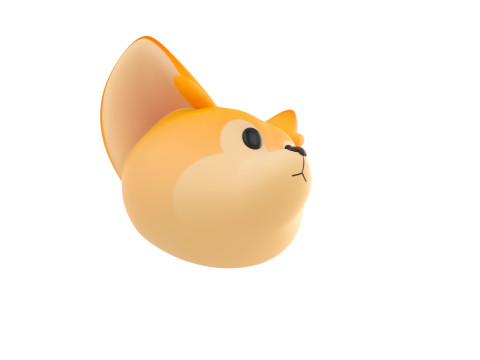 Prop166 Fennec Head Modelo 3D