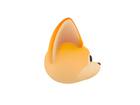 Prop166 Fennec Head Modelo 3D