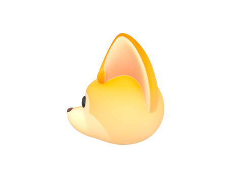 Prop166 Fennec Head Modelo 3D
