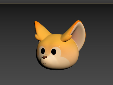 Prop166 Fennec Head Modelo 3D
