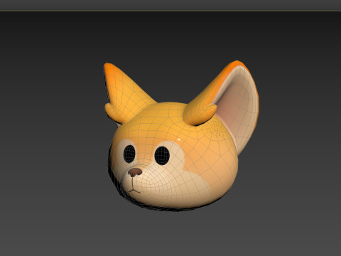 Prop166 Fennec Head Modelo 3D