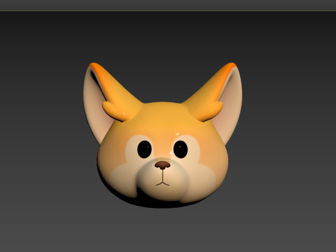 Prop166 Fennec Head Modelo 3D