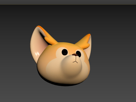 Prop166 Fennec Head Modelo 3D