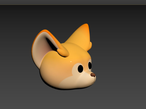 Prop166 Fennec Head Modelo 3D