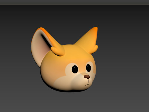 Prop166 Fennec Head Modelo 3D